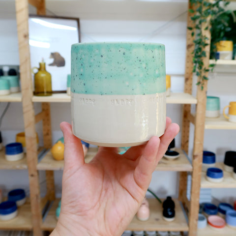 Happy Happy Happy pots (L) (AW21)