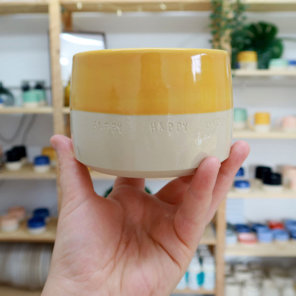 Happy Happy Happy pots (M) (AW21)